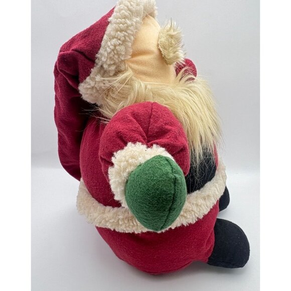 Sitting Santa Claus Stuffed Plush Doll Christmas decor Fancy Zoo Soft - Picture 7 of 9